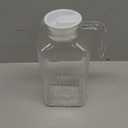 JoyJolt 60oz Glass Pitcher with Lid (2 Lids) - Beverage Serveware and Storage Container for Cold Drinks and Liquids. Juice Container, Water Jug, Fridge Pitcher for Iced Tea or Milk