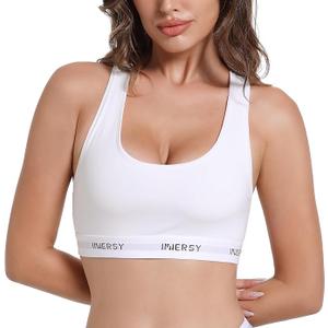 INNERSY Women's Comfy Wireless Everyday Bra Pullover Unlined Full Coverage Bralette L