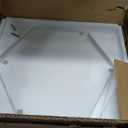 Gold Coffee Table Glass Modern Coffee Table, Hexagon Free Combination Glass Center Table Small End Tables with Metal Frame for Living Room Set of 1