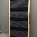 Large Dog Ramp for Bed Couch, Extra Wide Portable Wooden Pet Ramp, 4 Adjustable Height from 11.6'' to 22.4'', Pet Step for Small Medium Dog Cat with Non-Slip Mat, Up to 143lbs, Use for Car Couch Bed