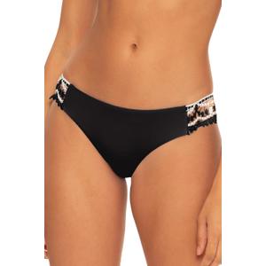 BECCA Women's Delilah Avery American Tab Bikini Bottom, Cheeky Coverage, Swimwear Separates (Medium)