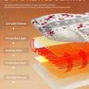 Homemate Electric Heated Blanket Twin Size - 62"x84" Heating Blanket Twin Size 1/2/4/6/8 Hours Auto-Off 10 Heat Level Over-Heat Protection Flannel Sherpa ETL Certification