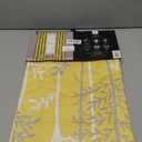 Lush Decor Yellow and Gray Linear Tree Blackout Grommet Window Curtain Panel Pair (84" x 38")