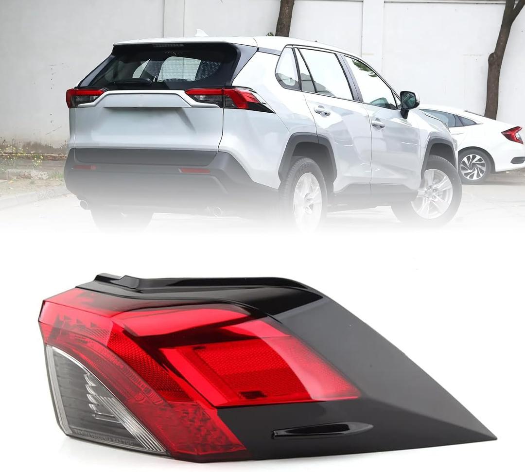 zorik Tail Light Assembly for Toyota RAV4 2019-2021 right passenger side, OEM Replacement 81550-0R090, Plug & Play, Direct Fit Installation, Without Bulb Included
