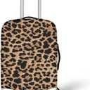 Leopard Printed Women Luggage Cover Personalized Pretty Anti-Scratch Practical Suitcae Baggage Case (Large)