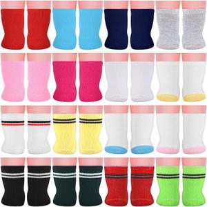 Honoson 13 Pairs Doll Socks for American 18 Inch Doll Socks Accessories Gifts for Holiday Birthday, Multicolor