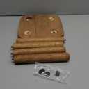 Youeon 9 Inch Small Wooden Step Stool, Non-Slip One Step Stool for Adults, Holds up to 300 Lbs, Portable & Sturdy, Footstool for Bedroom, Bathroom, Kitchen, Easy to Assemble, 9.3"L x 9.3"W x 9.3"H, Walnut