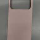 ORNARTO Compatible with iPhone 17 Pro Max Case 6.9", Slim Liquid Silicone 3 Layers Soft Gel Rubber Shockproof Protective Cover with Anti-Scratch Microfiber Lining-Chalk Pink