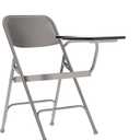 Flash Furniture Ralph Premium Steel Folding Chair with Left Handed Tablet Arm (Set of 1)