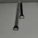 Suranew 25-38" Black Heavy Duty Spring Tension Shower Curtain Rod, No Drill Stainless Steel Rust-Resistant Adjustable Bathroom/Closet Rod with Non-Slip Pads