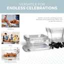Alpha Living 6 Pack - Disposable Chafing Dish Buffet Set, Half Size Pans, Welded Body Food Warmers for Parties, Fuel Cans Complete Set, Warming Trays