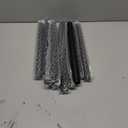 Hiceeden 10 Pack 3/4 Inch x 12 Inches Black Pipe Fittings, Industrial Iron Pipe Nipples, Steampunk Vintage Style Iron Pipe Fittings for DIY Furniture, Matte