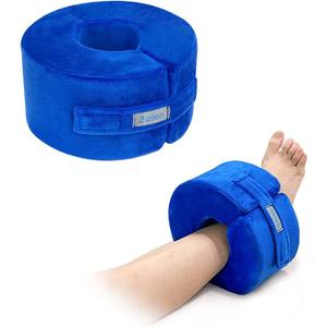 Zelen Heel Protector for Pressure Sores Foot Elevation Pillow Ankle Protector Wedge Heel Protector Cushion for Bed Sores Foot Support Pillow for Sleeping Ulcer Foot Elevated Foam (Medium, 1 PCS)