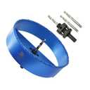Recessed Light Carbide Grit Hole Saw 6-3/8" - BRSCHNITT Fast Cutting in Wood, MDF Drywall, Lath & Plaster, Hardi Board.