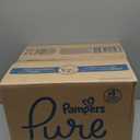 Pampers Pure Baby Diapers, Size 1 (8-14 lbs), 198, Up to 100% Leakproof, Premium Hypoallergenic Soft Diapers