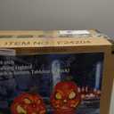 COLLECTIVE HOME - Haunted Talking Pumpkin Pair Halloween Decoration, Motion Activated Sensor with Spooky & Funny Dialogues, Indoor Animated Prop for Home, Party, Haunted House Decor