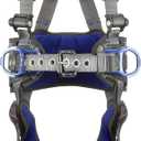 3M 1113124 DBI-SALA ExoFit X300 Comfort Construction Positioning Safety Harness, Construction Fall Protection, Aluminum Back and Hip D-Rings, Auto-Locking Quick Connect Leg and Chest Buckles, Medium