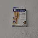 Truform 20-30 Mmhg Compression Stockings for Men & Women, Thigh High Length, Dot Top, Closed Toe, Beige, Medium (Medium (1 Pair))
