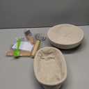 Large Sourdough Bread Baking Supplies, 10 Inch Round &12 Oval Banneton Bread Proofing Basket, Sourdough Starter Kit for Making Baking Fermentation