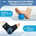 Hilph Ankle Heel Ice Pack Wrap for Plantar Fasciitis with Massage Ball, FSA Eligible Thickened Gel Cold Therapy Sleeve for Foot Pain Relief, Achilles Tendonitis, Swelling, Post-Running Recovery