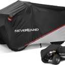 NEVERLAND Waterproof ATV Cover Outdoor - Heavy Duty Quad Cover Tear-Resistant 4 Wheeler Covers All Weather UV Protection for Polaris Sportsman Yamaha Honda Quad Bike (Silver & Black L)