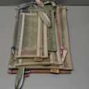 12-Pack Mesh Zipper Pouch Bags with Handles, Nylon Document Bag Double-Layer See Through, File Storage Pouches for Office School Supplies (4Pcs A4 & 4Pcs A5 & 4Pcs A6)