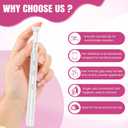60 PACK Disposable Vaginal Suppository Applicator for Women, Fits Most Lubricants Creams Gels Pills Tablet Suppositories, Threaded End, Soft & Small Tip, with Dosage Markings, Individually Wrapped