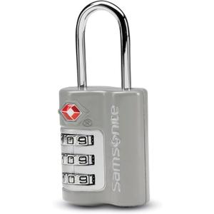 Samsonite 3-Dial Combination Lock, TSA Approved Travel Lock, Light Grey