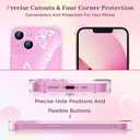 4 x Clear Case Compatible with iPhone 13, Cute Butterfly Print Protective Cover for Girls Women, Slim Soft TPU Four Corners Shockproof Case for iPhone 13 - White Butterfly