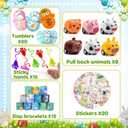 220 Pcs Easter Egg Fillers, Kids Party Favors, Small Toys Classroom Prizes Goodie Bags Stuffers Treasure Box Toys