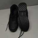 SHULOOK Non Slip Work Boots for Men Slip Resistant Shoes Waterproof Food Service Chef Kitchen Restaurant Working Boots Casual Leather Ankle Boot Outdoor Walking Booties (9.5, Black)