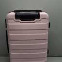 Hoteel Luggage Sets 2 Piece, Durable Suitcase Dual-Spinner Wheel TSA Lock, Lightweight Travel Hardshell ABS Carry on Luggage for Men&Women, Pink(20in/DB/TB)