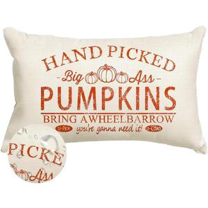 Fall Pillow Covers 12x20 Outdoor Waterproof Pumpkin Autumn Decor