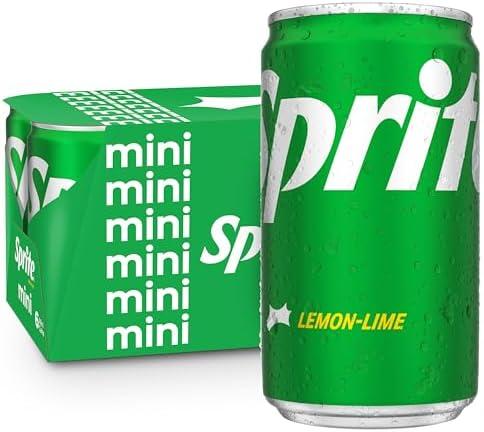 Sprite Lemon Lime Soda Soft Drinks, 7.5 fl oz, 10 Pack, BBD 10/25/2026