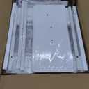 Furologee End Table with Charging Station, Nightstand with Fabric Drawers, Side Tables with USB Ports & Outlets, Night Stand with Storage Shelf & Hooks, for Living Room/Bedroom, White (1 pc(11"D x 14.96"W x 23.6"H))