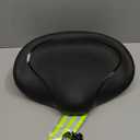 Noseless Bike Seat Cushion for Men & Women - Extra Padding & Comfort Wide Bicycle Seat, Oversized Comfortable Saddle for Peloton Bikes, Exercise Bikes, Electric Bikes, Cruiser Bikes (Black)