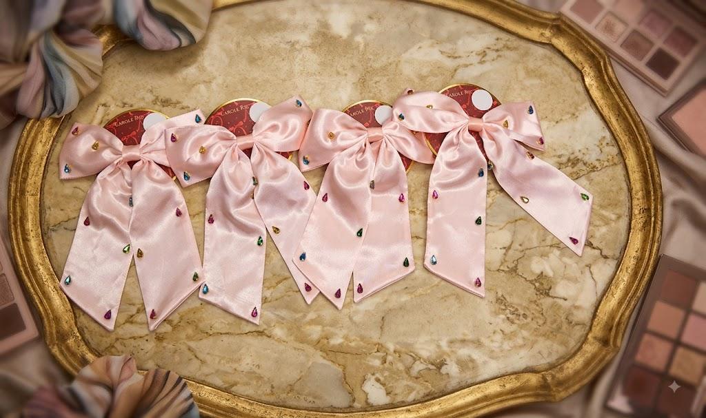 Gem Studded Hair Bow Pack Of 4
