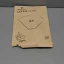 Niveaya 200 Count Coffee Filters #4, Unbleached Natural Brown Coffee Filters 8-12Cup, Disposable Cone Paper Fliters for Pour Over and Drip Coffee Maker