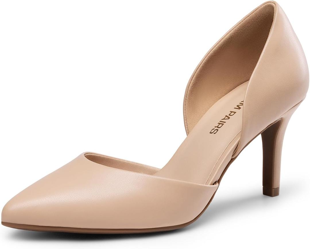 DREAM PAIRS Women's High Heel Closed Toe Pumps (7)