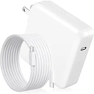 Mac Book Pro Charger118W USB C Fast Charger Power Adapter Compatible with MacBook Pro/MacBook Air 16 15 14 13 Inch, M1 M2 M3 M4 M5, New iPad Pro and All USB C Device, 6.6ft Charge Cable