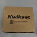 Kwikset Balboa Interior Privacy Door Handle with Lock, Door Lever For Bathroom and Bedroom, Matte Black Reversible Keyless Turn Lock