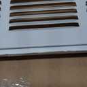 30" X 16 Steel Return Air Filter Grille for 1" Filter - Fixed Hinged - Ceiling Recommended - HVAC Duct Cover - Flat Stamped Face - White [Outer Dimensions: 32.5 X 17.75]
