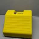 Checkers Heavy Duty Wheel Chocks for 65"-105" Tires, One Large Tire Chock for Haul Trucks, Loaders, and Cranes, 275 Ton Capacity, Lightweight HDPE, Made in The USA, Yellow, MC3010