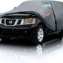 Large SUV Car Cover for Nissan Armada (2003-2025) 100% Waterproof All Weather, Heavy Duty Outdoor Full Exterior Covers Rain Sun Wind UV Protection. (Custom Fit Nissan Armada+Towel+Bag)