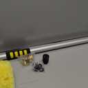 Anyyion 11 Foot Car Wash Brush with Long Handle, Telescopic Flow Through Car Washing Brush Soft Bristles wash Car, RV, Boat, Solar Panel, Deck, Floor, Swimming Pool. (Yellow)