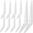 Shelf Brackets, White 108 in Heavy-Duty L Bracket 10 PCS, Metal Angle Bracket Used for Suspension Rustic Farmhouse Decoration