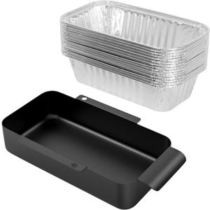 Grease Tray with Catch Pan for CharBroil Performance Grill Accessories, Aluminum Drip Pans Liner Set Replacement for CharBroil G416-0015-W1 463242716, Drip Catcher Pan, Grease Tray Replacement