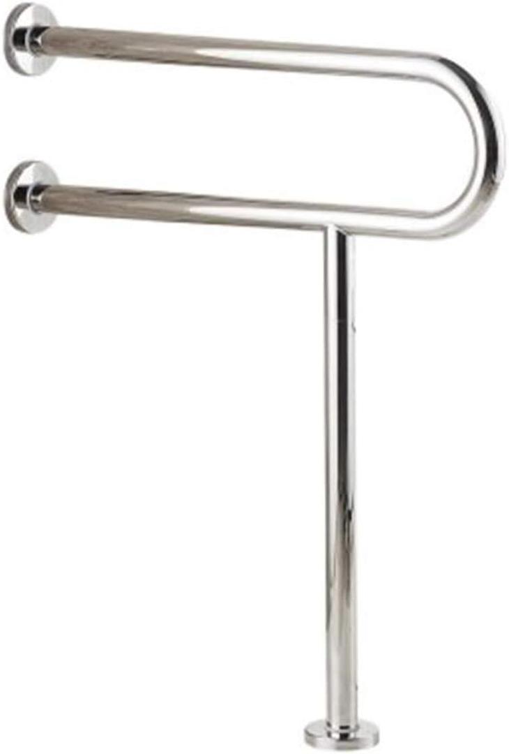 Handicap Grab Bars Toilet Rail Bathroom Support for Elderly Bariatric Disabled Stainless Steel Commode Medical Accessories Safety Hand Railing Guard Frame Shower Assist Aid Handrails Hand Grips