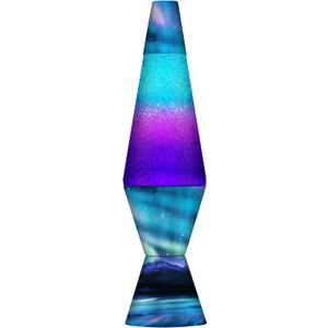 Lamp 2160 LVA2160 Colormax Northern Lights, 14.5-inches, Glitter with Clear Liquid and Decal Base