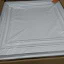 Art3d PVC Ceiling Tiles, 2'x2' Plastic Sheet in White (12-Pack), 24"x24"